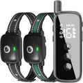Dog Training Collar 2 Dogs Upgraded 2600FT Remote Rechargeable Waterproof Electric Shock Collar with Beep Vibration Shock for All Dogs (5-120lbs), Black
