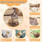 Magic Organ Cardboard Cat Toy,Cat Scratching Board with A Ball for Mental Physical Exercise,Shape Shifting Accordion Kitten Scratcher Toys with Different Shapes,Cat Scratch Toys for Indoor