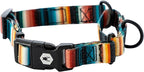 Wolfgang Heavy Duty Martingale Dog Collar with Quick Release Nylon Buckle for Walking & Training, LostArt Print, Small