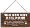 Please Do Not Disturb Wooden Plaque Decor, Hanging Home Decor Sign, 12x6 inch