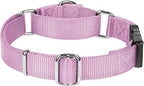 Martingale Collar for Dogs with Quick Release Buckle, Heavy-Duty Solid Color Nylon Training Collars - Adjustable No-Slip Design for Medium & Large Dog