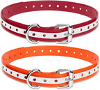 PaiPaitek Shock Collar Replacement Strap for Most of Training Collar, 3/4 Inch Dog Collar Replacement for Shock and Bark Collar, Adjustable Reflective TPU Collar Strap - 2 Pack
