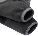 Fleece Dog Coat for Small Medium Dog,Pullover Pajamas Jumpsuit Bodysuit Puppy Coats with Legs, Pet Windproof Warm Cold Weather Jacket Full Body Vest Cozy Snowsuit Outfit Clothes (Black, XL)