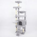 71in Tall Multi-Level Cat Tree with Hammocks, 2 Top Platform, Cat Cave, Scratching Posts - Plush Cat Tower for Indoor Cats, Perfect for Multiple Cats