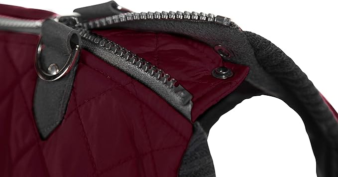 Gooby Fashion Vest Dog Jacket - Purple, X-Small - Warm Zip Up Dog Bomber Vest with Dual D Ring Leash Water Resistant for Small to Medium Dogs