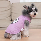 CuteBone Dog Shirts 2-Pack Soft Pet Clothes Breathable Summer Vest for Small Puppy and Stretchy Cat Apparel 2BX21S-D