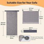 Cat Scratch Protector for Sofa - Couch Protector from Cat Claws Fit for Both Arm Side of Sofa,Couch Corner Scratcher with Expanded Coverage Color-Matched Sisal Pad Universal Fit