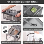 Cat Carrier Soft Sided Dog Carrier Airline Approved Pet Carrier for Dog/Cat Bag (17.32×9.84×10.63 in) with 1 Poop Bags,5 Pee Pads,Ideal for Medium-Large Cats Small Dogs