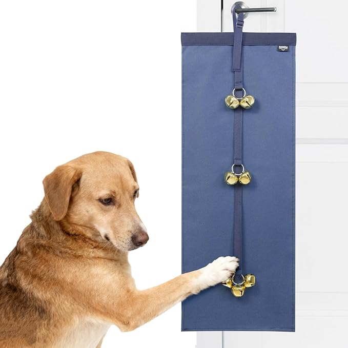 Anti-Scratch Dog Door Bell - Adjustable Puppy Potty Training Bells, Hanging Doorbell to Protect Doors & Trim