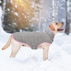 Malier Dog Winter Coat, Reversible Fleece Dog Cold Weather Coats, Windproof Warm Snow Puppy Jacket Vest Pet Clothes for Small Medium Large Dogs (Pink, X-Small)