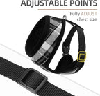 PUPTECK Soft Mesh Dog Harness and Leash Set Pet Puppy Cat Comfort Padded Vest No Pull Harnesses, Black, XL