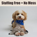 SPOT Skinneeez Crinklers Goat - Stuffing-Free Dog Toy with Crinkle & Squeaker Sounds, Durable for Moderate Chewers, Tug Toy for Small Dogs & Puppies, 14in