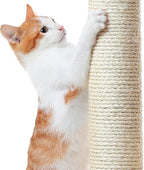 Topeakmart Cat Tree, 67in H Cat Tower for Indoor Cats, Multi-Level Cat Condo with Sscratching Posts & Soft Hammock & Large Basket & Fur Ball Sticks, Light Gray