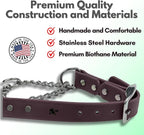 Martingale Collar for Dogs, Biothane, Stainless Steel Hardware, No Pull, Made in The USA, Professional Grade, Large, Brown