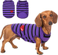 Dog Shirts for Medium Dogs, Striped T-Shirts Pets Vest Pet Apparel Tee Shirts Dog Tank Top Spring Summer Suitable for Chihuahua French Bulldog Bichon Shih Tzu
