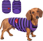 Dog Shirts for Medium Dogs, Striped T-Shirts Pets Vest Pet Apparel Tee Shirts Dog Tank Top Spring Summer Suitable for Chihuahua French Bulldog Bichon Shih Tzu