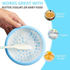 Dog Lick Bowl, Bestalk Anxiety Relief Lick Mat for Dogs, Non-Slip Freeze Licking Bowl Enrichment Puzzle Feeder for Distraction, BPA Free Silicone, Dishwasher Safe (Light Blue,L)