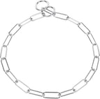 Herm Sprenger - Chrome Plated Steel Fur Saver Dog Collar - Long Link - Professional Training Collar for Small Petite Dogs - Puppy Collar - Correction Slip Chain - Made in Germany (21 inches (53 cm))