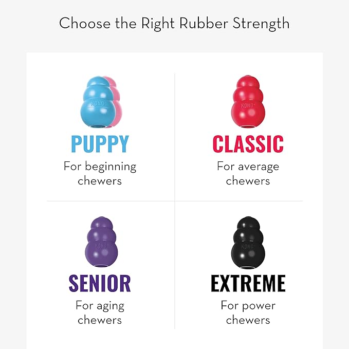KONG Classic Stuffable Dog Toy - Fetch & Chew Toy for Dogs - Treat-Filling Capabilities & Erratic Bounce for Extended Play Time - Durable Natural Rubber Material - for Small Dogs (Pack of 2)