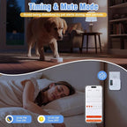 ChunHee WiFi Smart Dog Door Bell for Potty Training to Go Outside–Wireless Doggy Doorbell with Tuya Phone Notification–Waterproof Touch Button and Adjustable Volume, Multi-User Alerts(1 Dog Buttons)