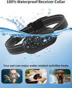 Dog Shock Collar with Remote Control for Dogs 10–120lbs, IPX7 Waterproof Dog Training Collar with Security Lock, 4 Safe Training Modes, Rechargeable Long Battery Life for Small Medium Large Dogs Gray