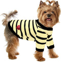 Dog Shirts for Medium Dogs Cats, Dog Striped T-Shirts Dog Vest Pet Apparel Tee Shirts Spring Summer Suitable for Small and Medium Large Pets French Bulldog Bichon, Beige M