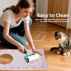 Mity Rain Cat House for Indoor Cats, Foldable Felt Bed Cave with Tunnel & Cat Ball Toy, Large Cat Bed Up for Play, Soft & Warm Cat Beds & Furniture for Indoor Kitten Adult Cats