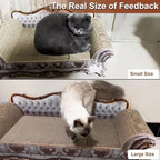 Sofa Shaped Scratching Couch,Thick Scratching Cardboard, Lounge Bed for Indoor Rest&Play, Sofa Scratcher Pad (23 "L X 12.2" W X 10.6 "H)