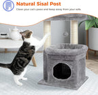 PEQULTI Small Cat Tree Tower for Large Adult Cats and PEQULTI Cat Tree Tower for Indoor Cats