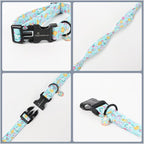 ARING PET Easter Dog Collar, Cute Mint Green Chick Egg Floral Pet Collars with Quick Release Buckle for Puppy Small Medium Large Boy Girl Dogs-XL