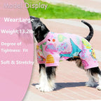 Dog Pajamas Spring Summer Dog Clothes for Small Medium Dogs Girl Boy Cute Soft Puppy Pjs Clothes Doggie Onesies Cat Pet Jammies Outfit (Medium)