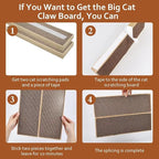 HappyFree SX Double-Sided Cat Scratch Pad: Premium Indoor Cat Scratcher, Cardboard & Post Design