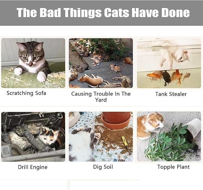 GKYZBB 10 Pack Extra Large Cat Scat Mat for Cats,16.5 x 13 in,Cat Indoor/Outdoor Deterrent Pad,Dog and Cat Spike Mat Anti,dig for Garden,Cat Anti-Scratch Mat with