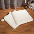 SHENGOCASE 2-Pack 14" x14" Faux Rabbit Fur Cat Dog Bed Cushion Pad Mat, Cat Tree Tower Replacement Cushion Pad for Window Perch Carrier House Cage Crate Kennel Furniture