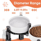 XIAZ Dog Bowl Stand Elevated Food Water Bowl Holder for Large Medium Small Sized Dog, Heights&Width Adjustable, Non-Slip, Durable, Elevated Feeding Bowl Stand for All Dogs Bowls (Stand Only)