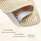 Custom Cat Scratcher Mat,Personalized Wall-Mountable Cat Scratch Pad,23.6 X 15.7In Natural Sisal Cat Scratching Board for Floor,Wall,Couch & Carpet,Indoor Cats Toy Furniture Protector