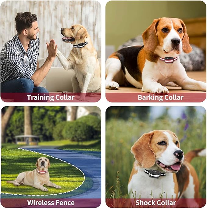 PaiPaitek Shock Collar Replacement Strap 2-Pack - Compatible with Jugbow, Bousnic, Slopehill 3/4 Inch Adjustable TPU Collar for Dogs | Waterproof & Reflective Design for Training, Walking