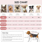 Queenmore Winter Coat, Fleece Puffer Down Vest, Cold Weather Pet Jacket, Waterproof Reflective Reversible Sweater Clothes for Small, Medium and Large Dogs (Light Pink, XL)