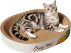 Extra Large Cat Scratcher Bed, 21.6" L x 15.7" W x 3.5" H Anti-Tip XL XXL Cat Scratch Cardboard, Scratching Board Pad for Indoor Cats Kitty Kittens, Scratch Lounge House Couch, Furniture Protector