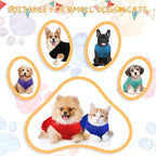 16 Pieces Small Dog Clothes Cute Blank Puppy Shirts Soft Dog Sweatshirts Breathable Outfit for Pet Cats Accessories, 16 Styles(XL)