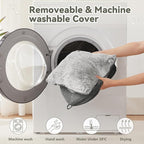 WINDRACING Cat Bed Cave-Cat Beds for Indoor Cats,Kittens and Large Pets,Foldable and Washable with Removable Cushioned and Anti Slip Bottom(Large,Grey)