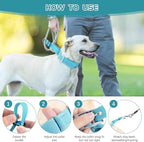 Adjustable No Pull Dog Collar - Heavy Duty Martingale Slip Collar with Reflective Widened Nylon & Metal Buckle for Training Walking Hunting (Small/Medium/Large Dogs),Blue,L