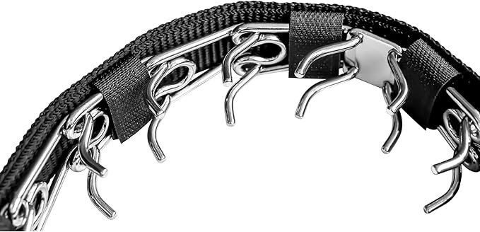 Herm Sprenger Black Nylon Cover for Ultra-Plus Pinch Dog Collar for Small Medium Large Dogs Durable Protector for Dog Training Prong Collar (15.5in (39.5cm))