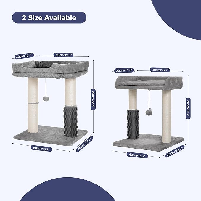 Small Cat Tree with Large Cat Post with Lage Perch and Thick Post