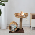 Cat Scratching Post,Cat Scratcher Tree Tower Scratching Posts for Indoor Cats with Cat Toy Mouse Hole and Interactive Ball for Kittens Adults Cats