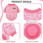 2 Pcs Dog Sweaters for Small Dogs Girl Boy Winter Fleece Clothes Warm Soft Dog Sweatshirt Outfit for Dogs Cats Pet Apparel