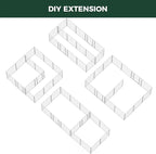 FXW Homeplus Unleashed Indoor Dog Playpen - Stress-Free and Safe Play, Heavy Duty 32 Inch 16 Panels Dog Pen with Connectors (Pack of 2) for Small and Medium Dogs, White│Patented