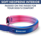 Spark Paws Martingale Dog Collar – Cushioned Slip-On Training Collar, Heavy Duty, Safety-Tested No-Buckle Collar for Medium & Large Dogs - Snow Cone - C