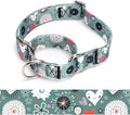Martingale Dog Collars - Flower Multicolor Cute Patterns, Adjustable Nylon Training Dog Collar Suitable for Boy and Girl Dogs Medium Large Dogs (14, L)