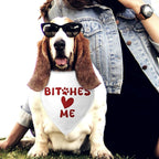 Bit-Ches Me Dog Bandanas Boy Girl Puppy Bandana Funny Cute Cooling Dog Bandana Photo Prop Pet Scarf Accessories for Pet Lovers Mom Dad Gifts